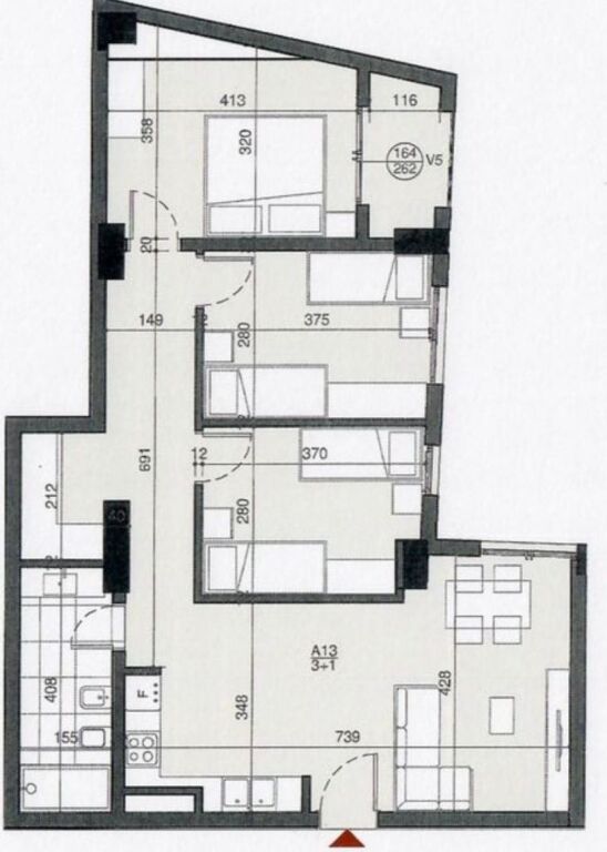 ✨Appartamento 3+1 in vendita 📍Siri Kodra, di fronte al Dispancer - Tirana 2 Costruzione