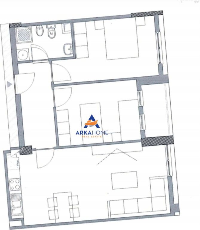 FOR RENT APARTMENT 2+1 "5 MAY" 40,000 LEKE