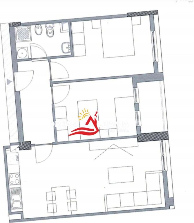 Jepet me qera apartament\zyre 2+1 tek 5 Maji prane rrethrrotullimit (ID 42215538)