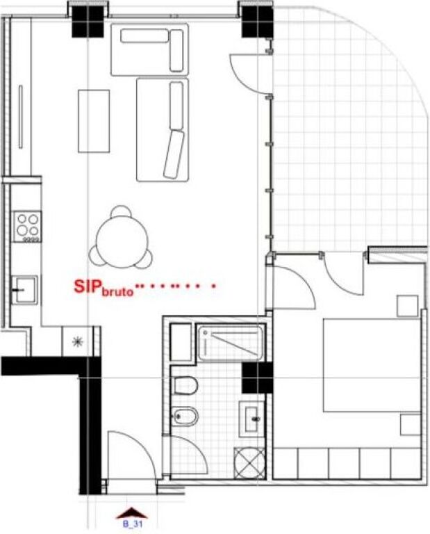 Appartamento 1+1 a River Park, Astir