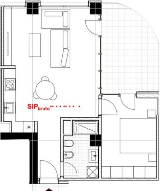 Appartamento 1+1 a River Park, Astir
