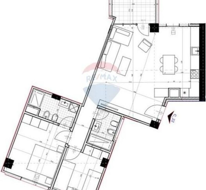 Apartament 2+1 per shitje, Bulevardi Kashar  ID: 530191058-285