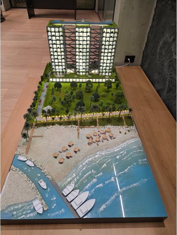 APARTAMENT 1+1 ME PAMJE DETI NË REZIDENCËN THREE GARDENS, QERRET !