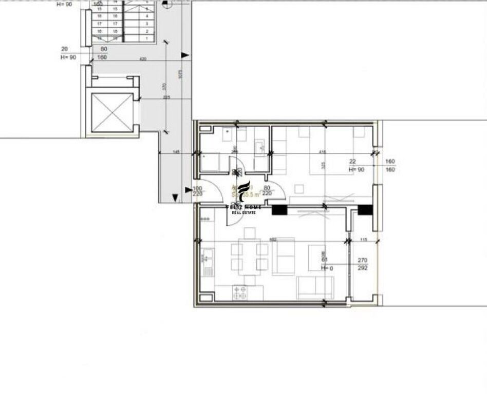 ZYRE ME QERA 62 M2 SQUARE 21 650 EURO  FH-72517