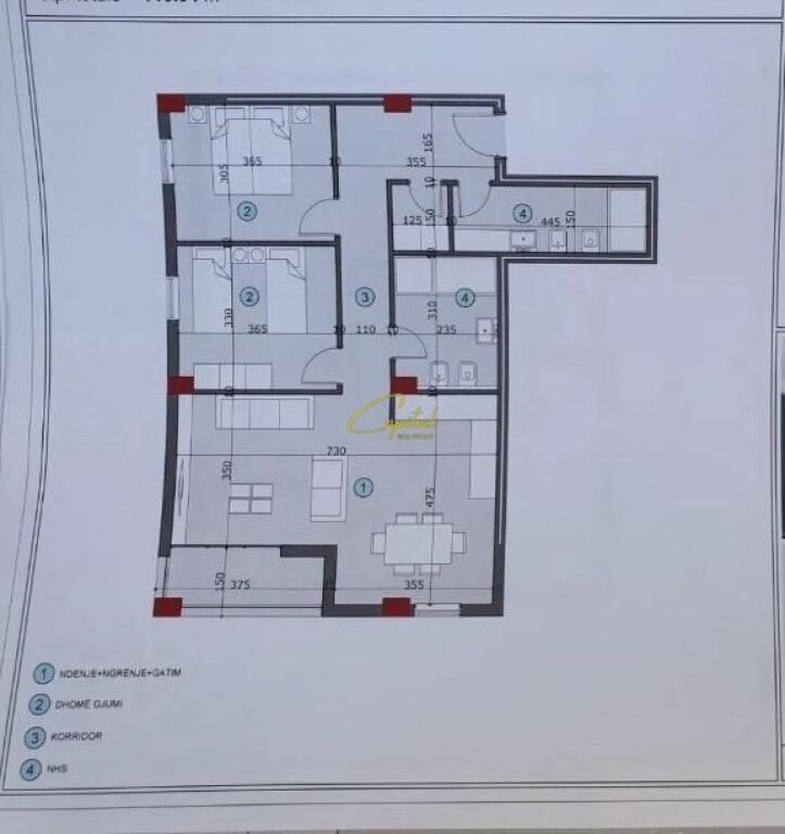 SHITET APARTAMENT 2+1 ALI DEMI 172.000 EURO