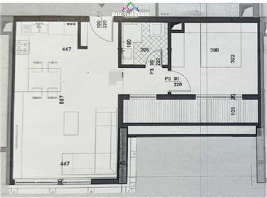 Apartment For Sale 1+1 At Zogu i Zi ( ID B110578) Tirane