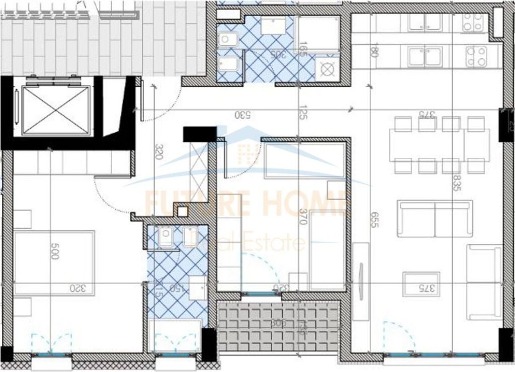 Shitet Apartament 2+1+2, Trio Towers, Don Bosko
