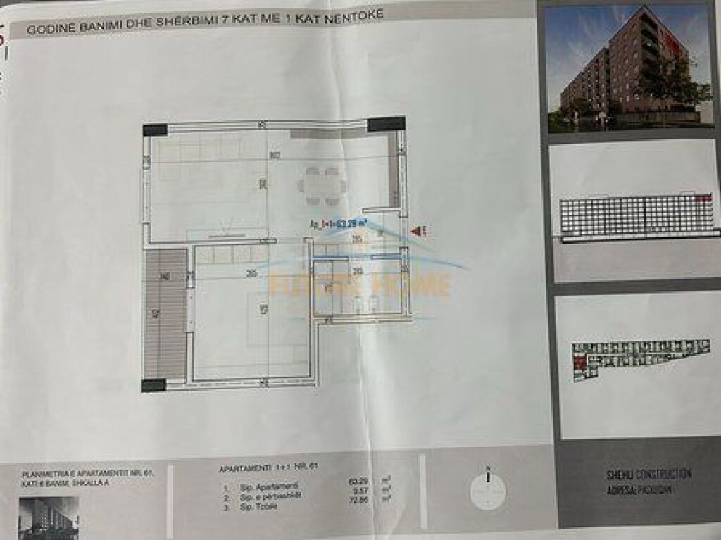 Shitet, Apartament 1+1, Rezidenca Majestic, Paskuqan, Tiranë