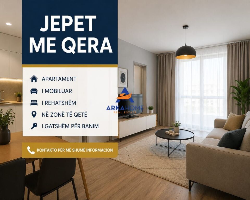 JEPET APARTAMENT ME QERA 2+1+BALLKONE "FRESK' 500 EURO