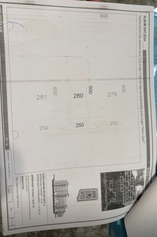 Shitet apartament 1+1+post parkimi ,ish FUSHA E AVIACIONIT