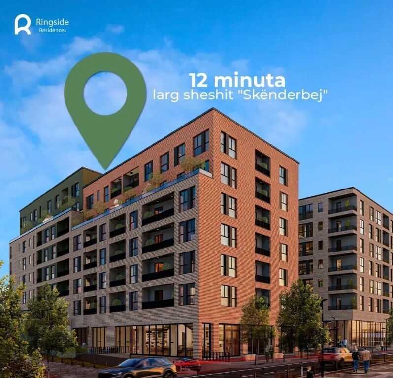 Shitet apartament 2+1 RingSide Residence ,Paskuqan
