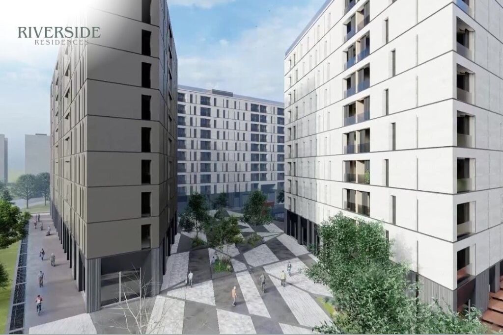 📌 Shitet Apartament 1+1 – RiverSide Residence, Ish Parku