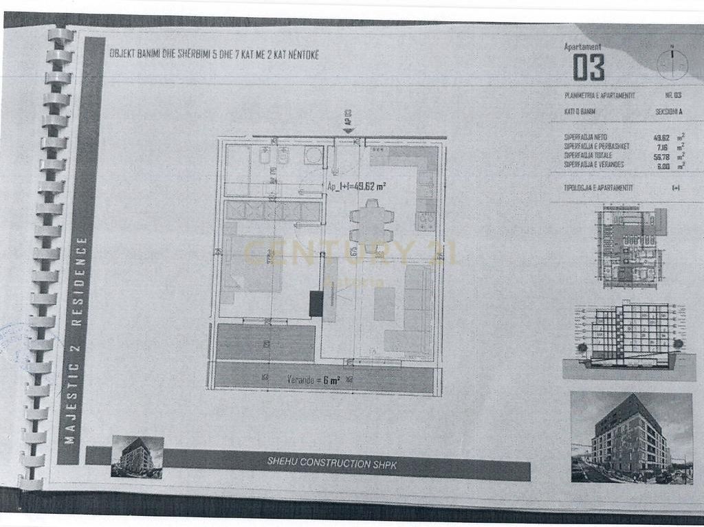 SHESIM APARTAMENT 1+1 TEK MAJESTIC 2 RESIDENCE, PASKUQAN