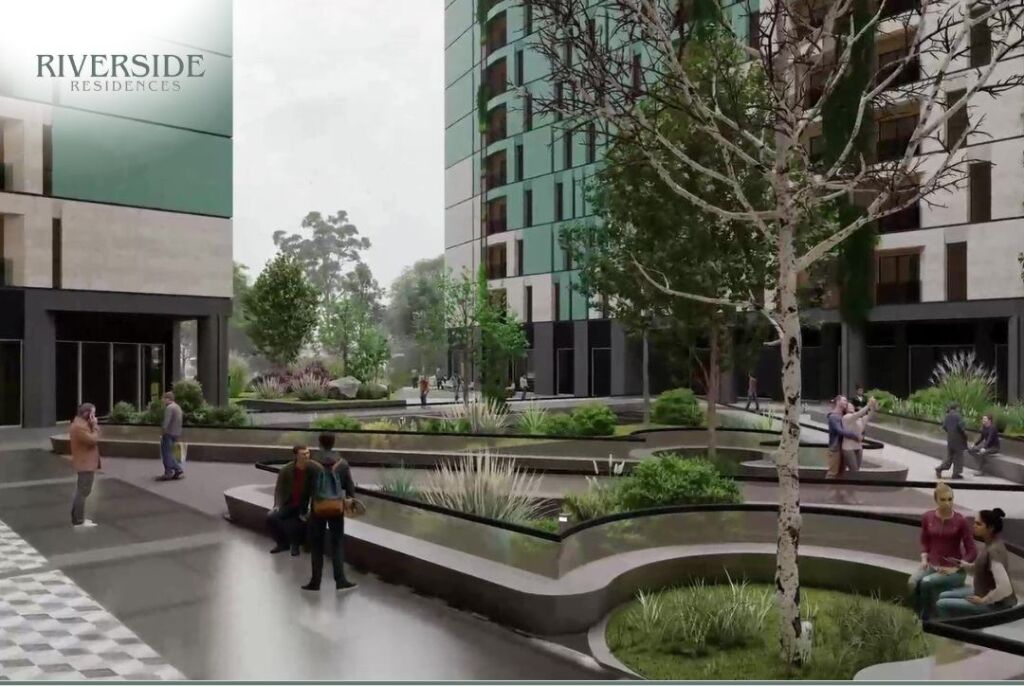 📌 Shitet Apartament 1+1 – RiverSide Residence, Ish Parku
