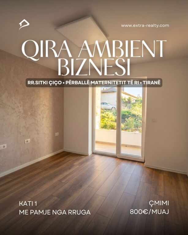 Jepet me qira ambient biznesi – Rr. Sitki Çiço (përballë Maternitetit)