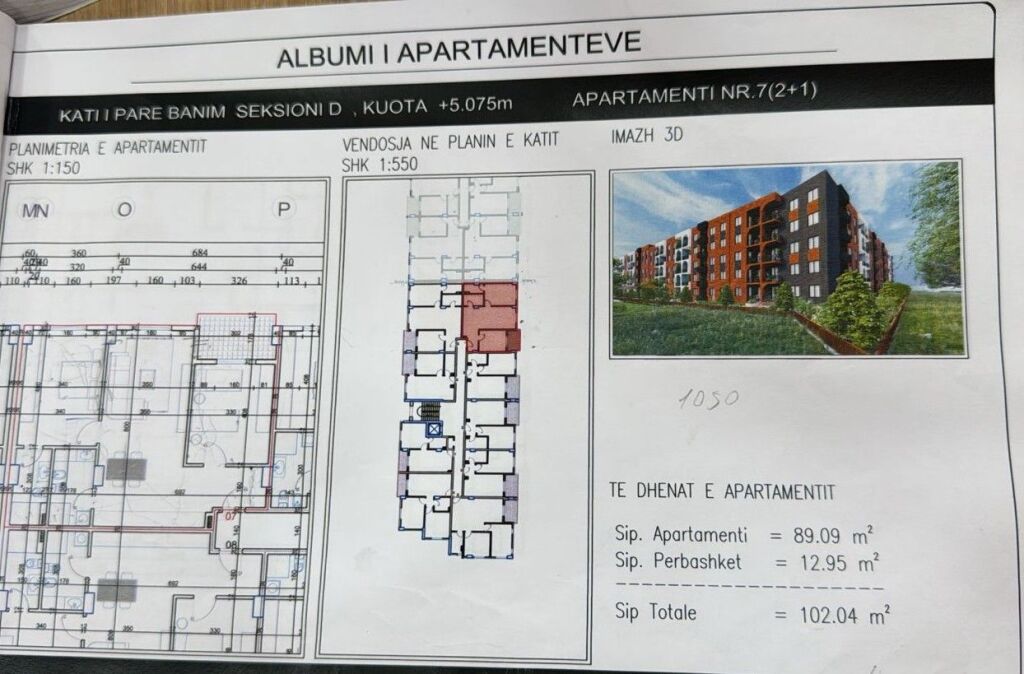 SHITET APARTAMENT 2+1 – LAKE SIDE, PASKUQAN
