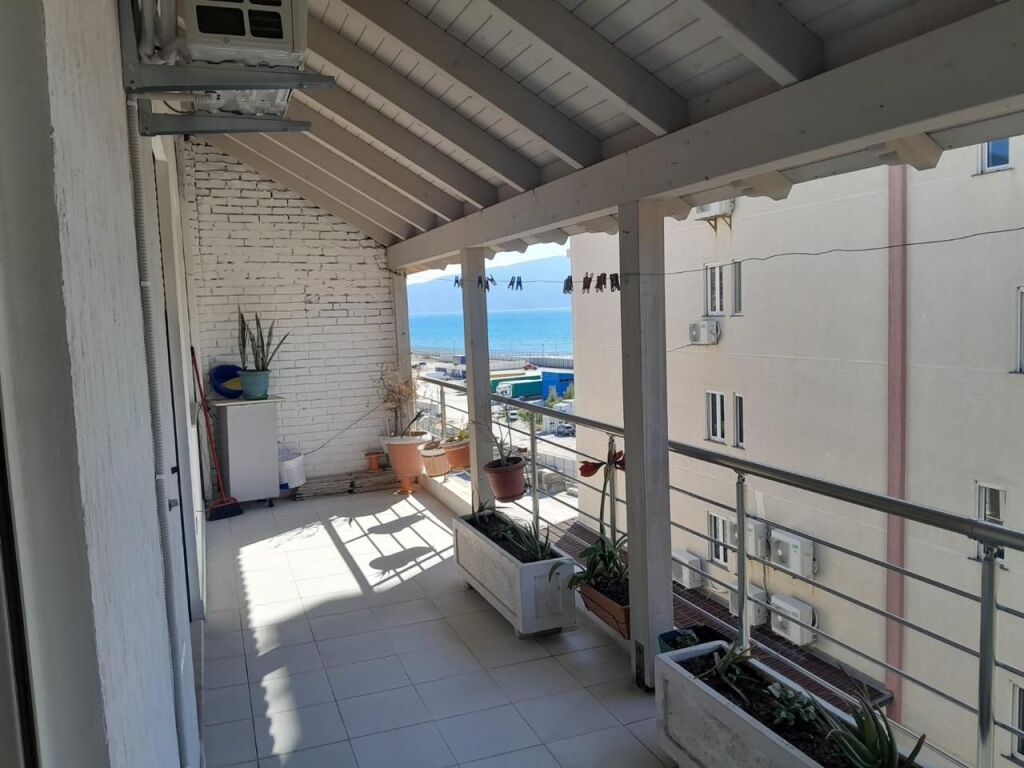 Sea View 1+1 Apartment for Long-Term Rent, Vlora Marina, Vlore Lungomare, first line
