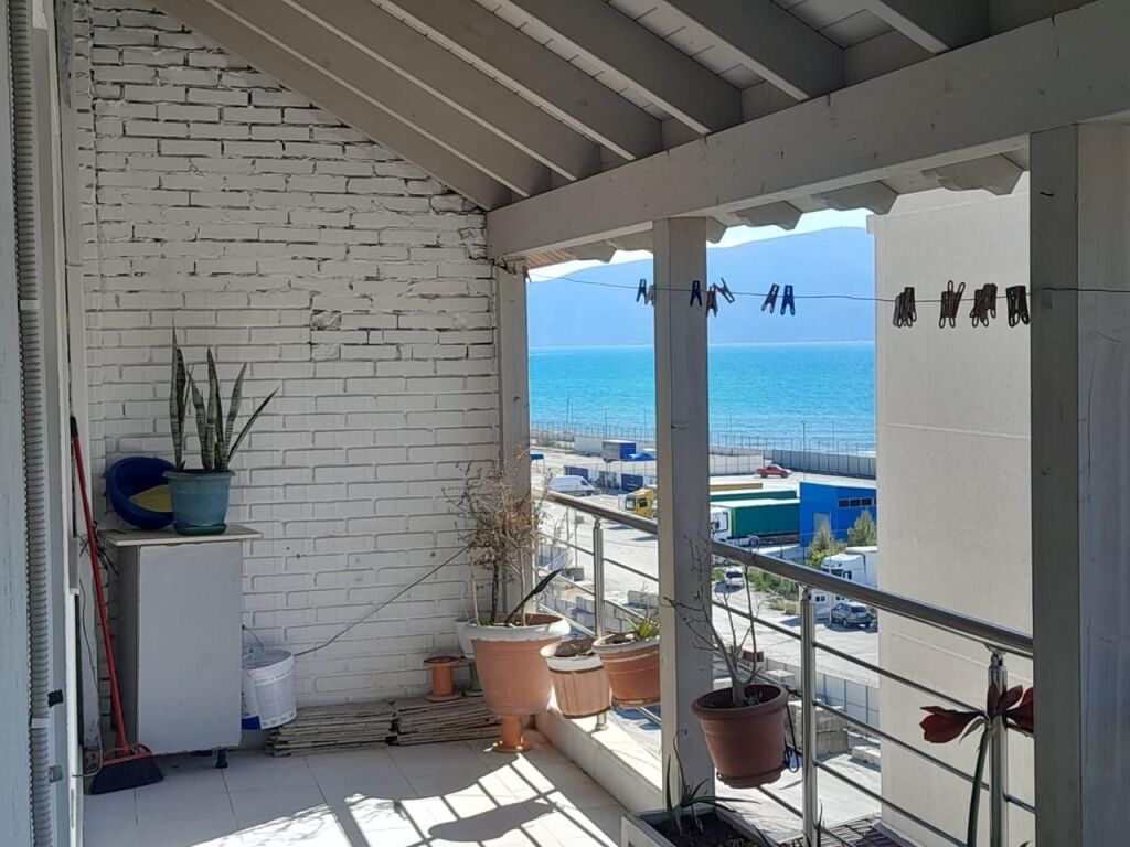 Sea View 1+1 Apartment for Long-Term Rent, Vlora Marina, Vlore Lungomare, first line