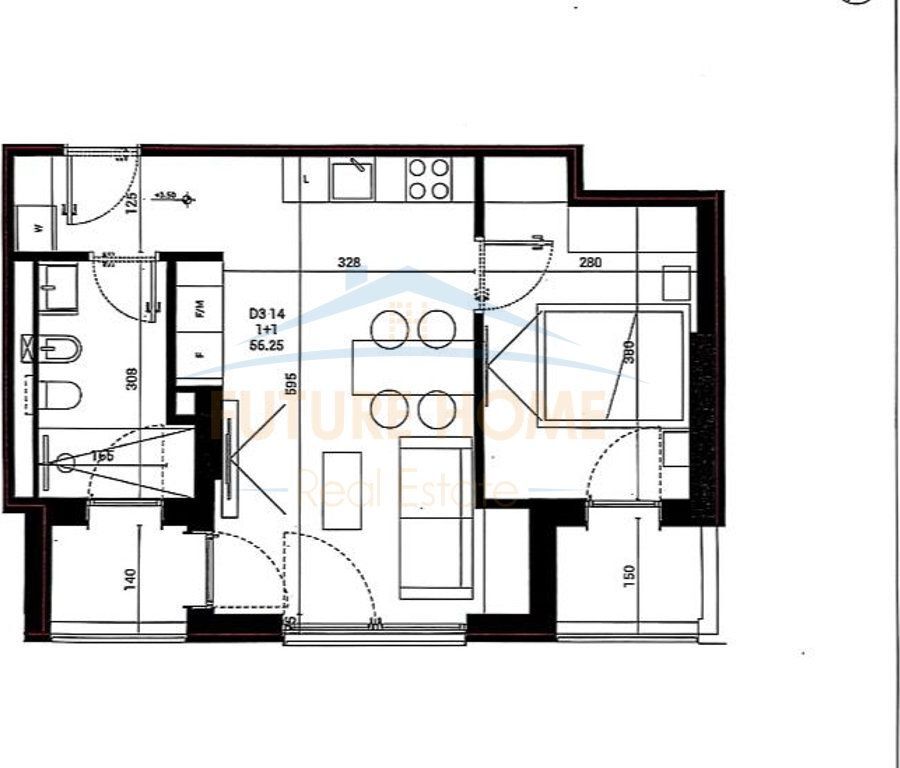 Shitet, Apartament 1+1, Park Houses Residence, Teg, Tiranë.
