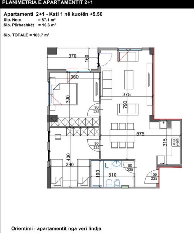 Apartment 2+1 for sale at Aura Residence