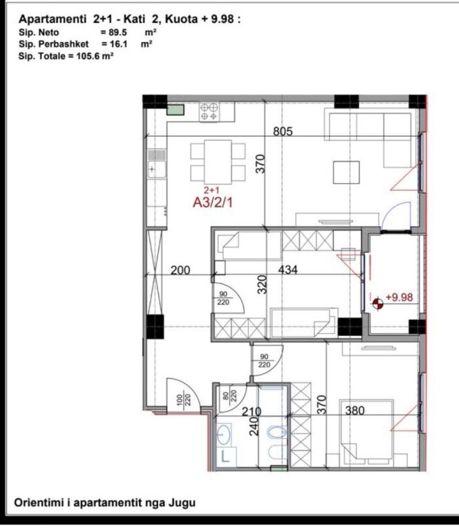 Appartamento 2+1 in vendita presso Aura Residence
