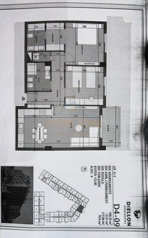 Okazion: Shiten Apartamente 1+1/2+1 Kompleksi “Diellon”, Paskuqan, Tirane