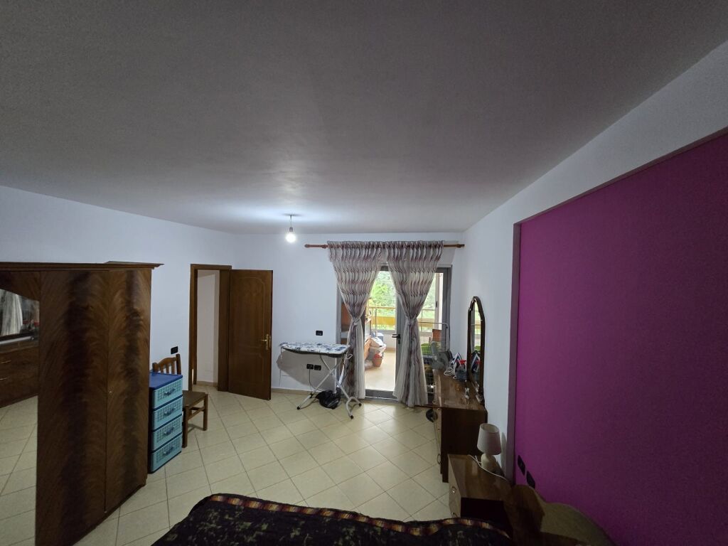 🏡 Apartment 2+1 + annex for rent 🍽️ 📍Near Bajram Curri Boulevard, Nikolle Kacorri street in front of the building with arrows
