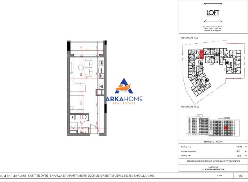 SHITET APARTAMENT 1+1 "PASKUQAN" 66.000 EURO