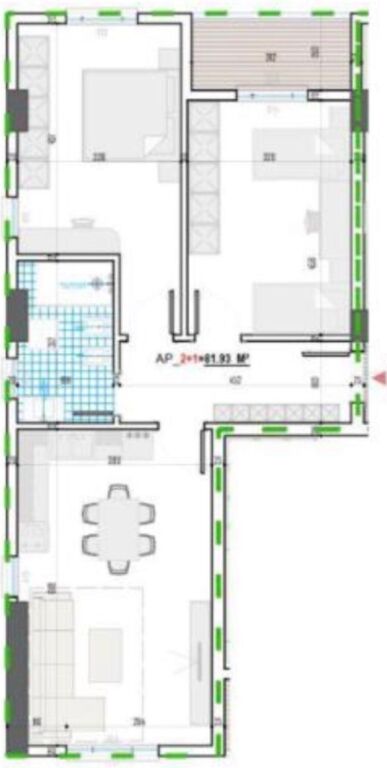 Shitet Apartament 2+1 - Kamëz, Pranë Ullirit