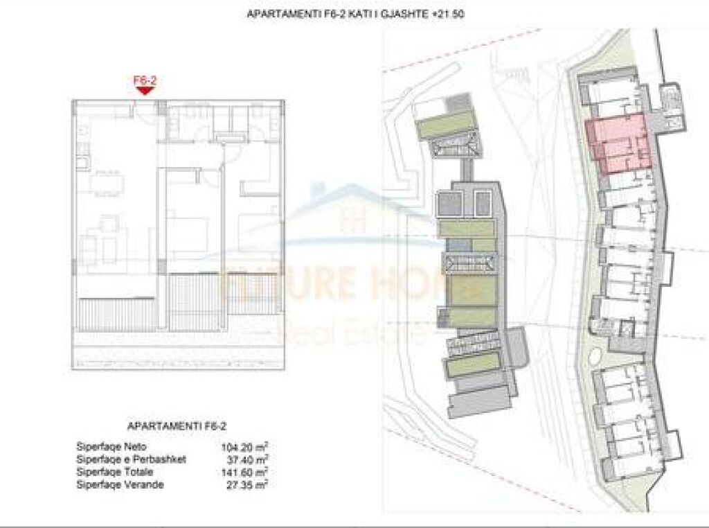 In vendita, Appartamento 2+1, Grenn Coast 2, Palasë, Vlorë