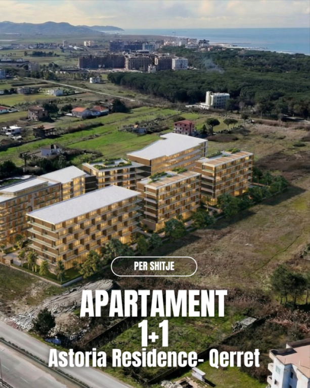 Apartament 1+1 për shitje tek Astoria Residence – Qerret 🌊