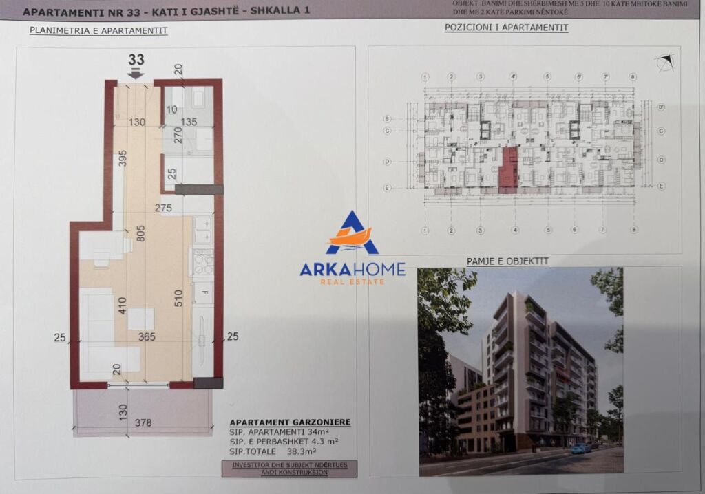 MONOLOCALE IN VENDITA 38M2 "FRESK" 81000 EURO