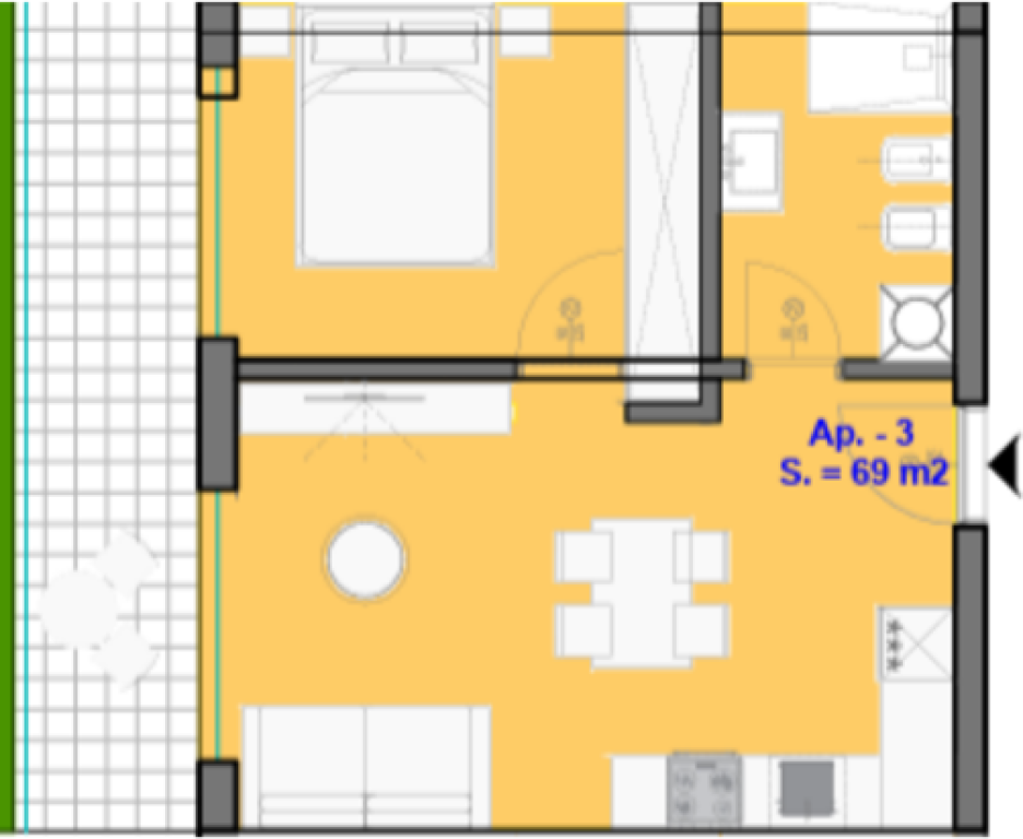 Apartament 1+1 për shitje tek Astoria Residence – Qerret 🌊