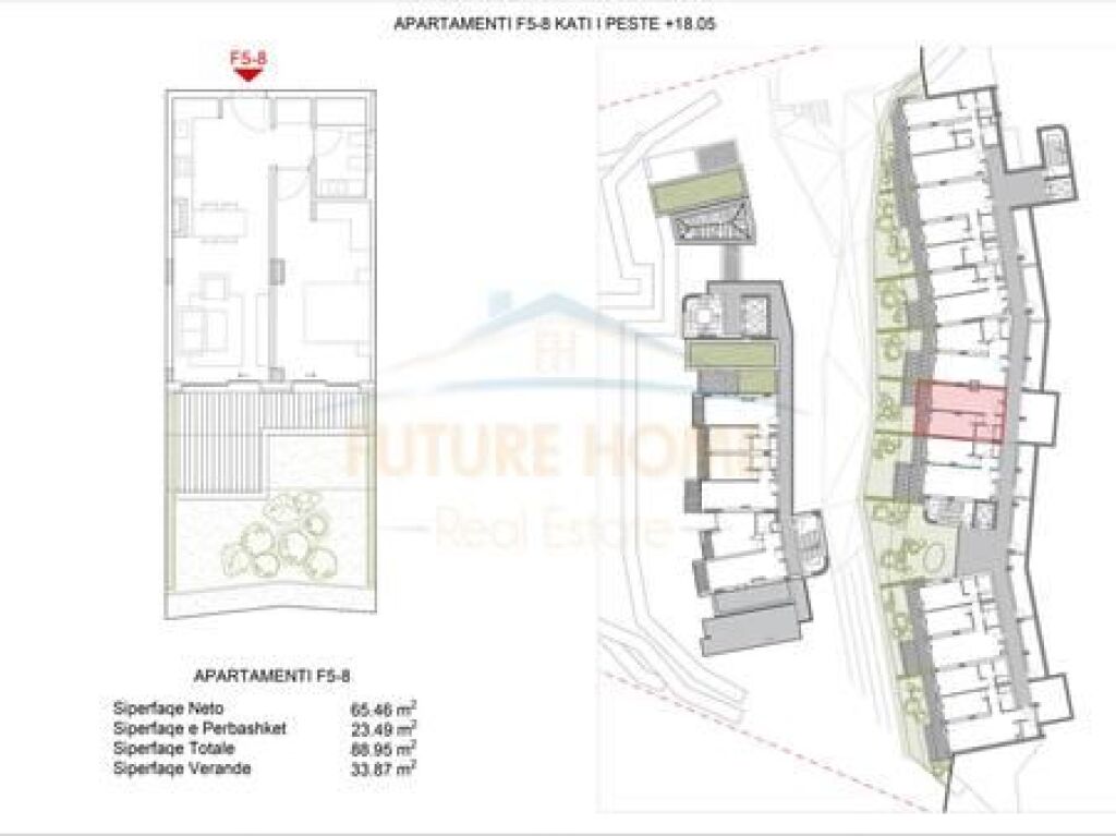 For sale, Apartment 1+1, Green Coast 2, Palasë, Vlorë