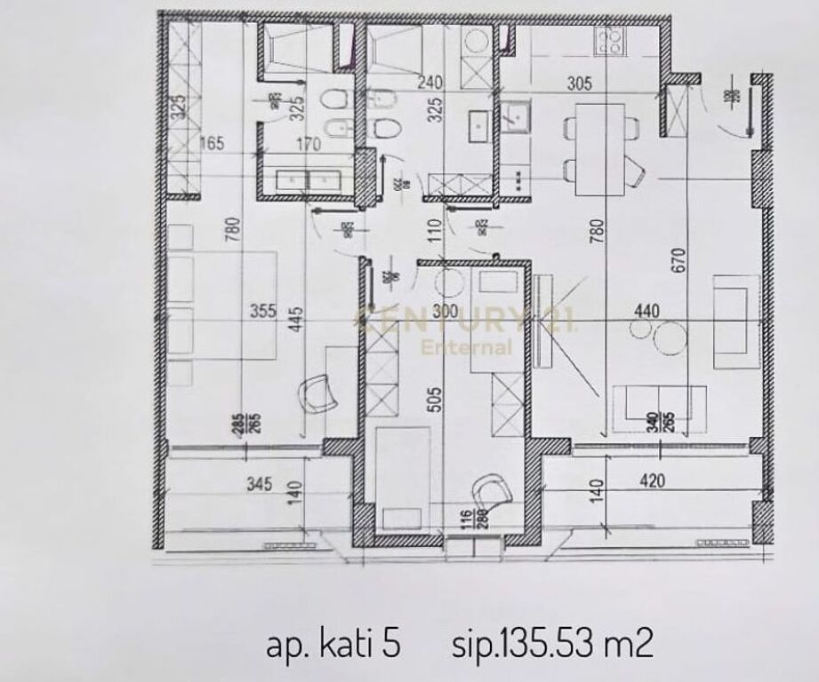 Apartment 2+1+2 for sale at Riverside Residences