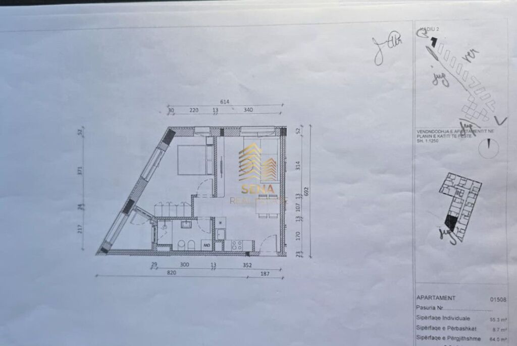 For sale, Opportunity Apartment 1+1+Blk, Ali Demi- Kadiu Residence, 102,400 Euro