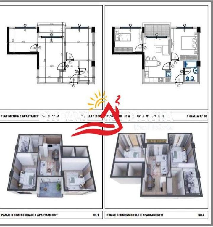 Apartamente 2+1 ne Golem prane Epidamn White Sensation (ID 41212224)