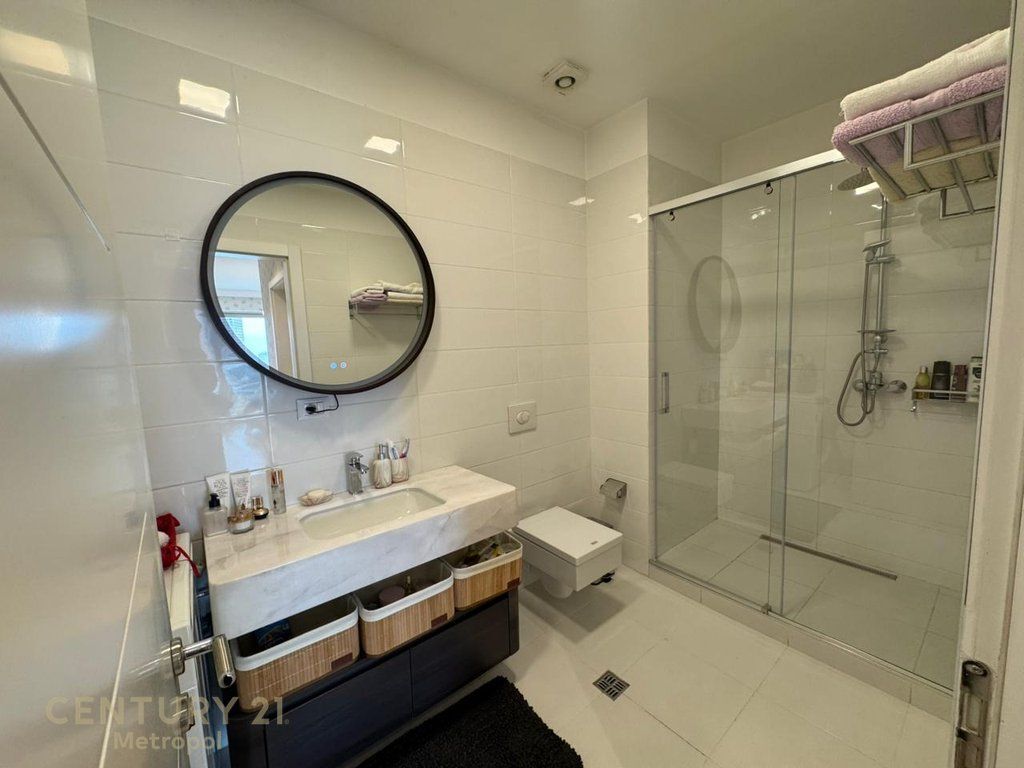 An exclusive 2+1+2 apartment is offered for sale in one of Tirana's most elite towers, Ambasador 3!