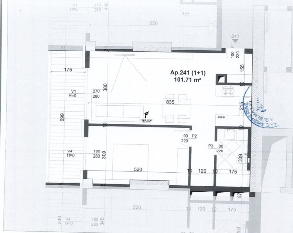 SHITET APARTAMENT 1+1 LAPRAKE 27.500.000 LEKE FH-73376