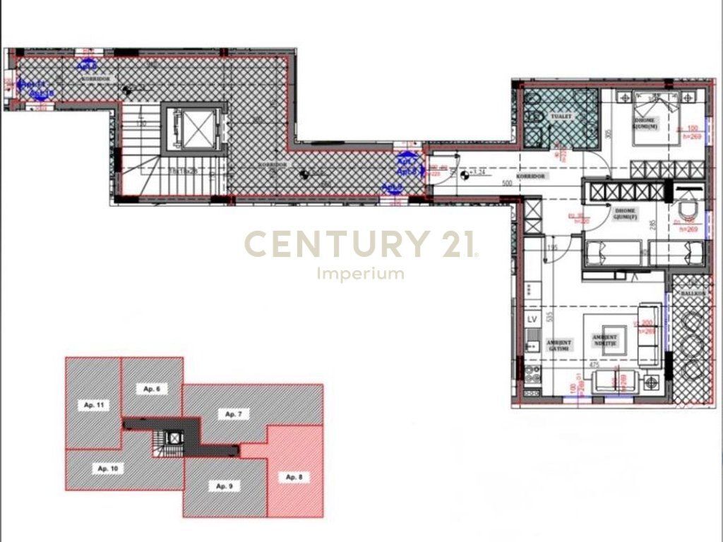 2+1 apartment for sale at Porta e Re, Sauk!
