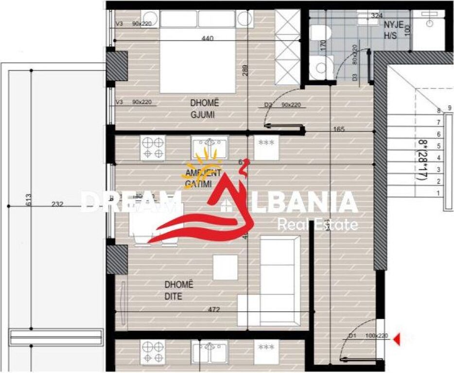 Apartment 1+1 For Sale at Fusha E Aviacionit (ID 41111144)