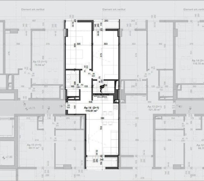 IN VENDITA APPARTAMENTO 2+1 CAMPO DI AVIAZIONE 17.000.000 LEKE FH-73367