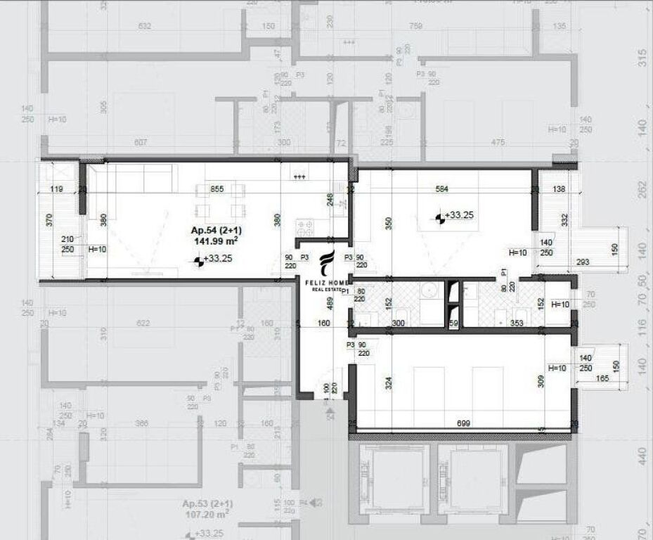 FOR SALE APARTMENT 2+1 AVIATION FIELD 20,600,000 LEKE FH-73357