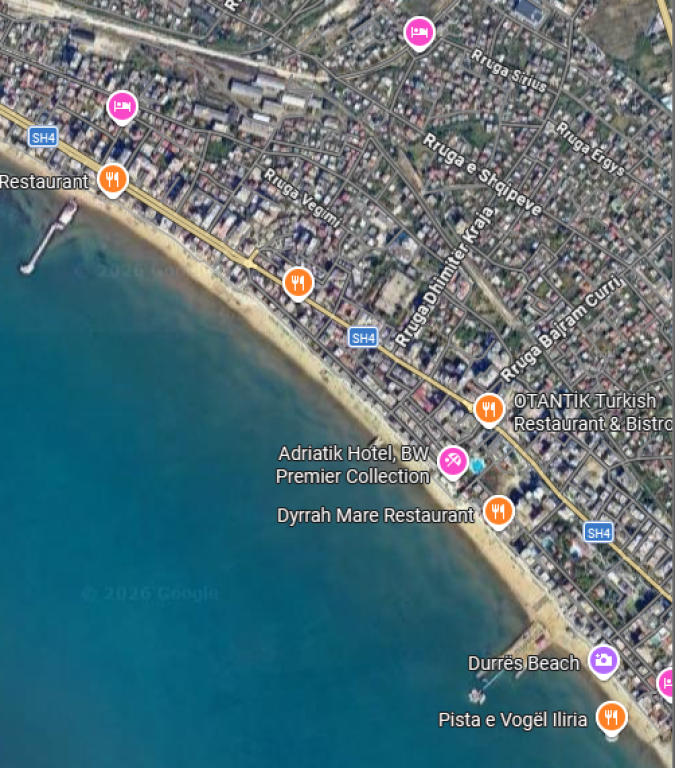 Apartament 2+1 në Rradhën e Parë me Pamje nga Deti në Plazh, Durrës – 85 m² me Pamje Panoramike