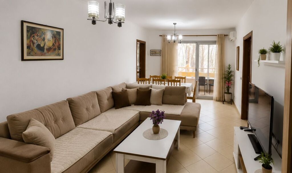 Near the Palace with the arrow, a 2+1 apartment is for rent.