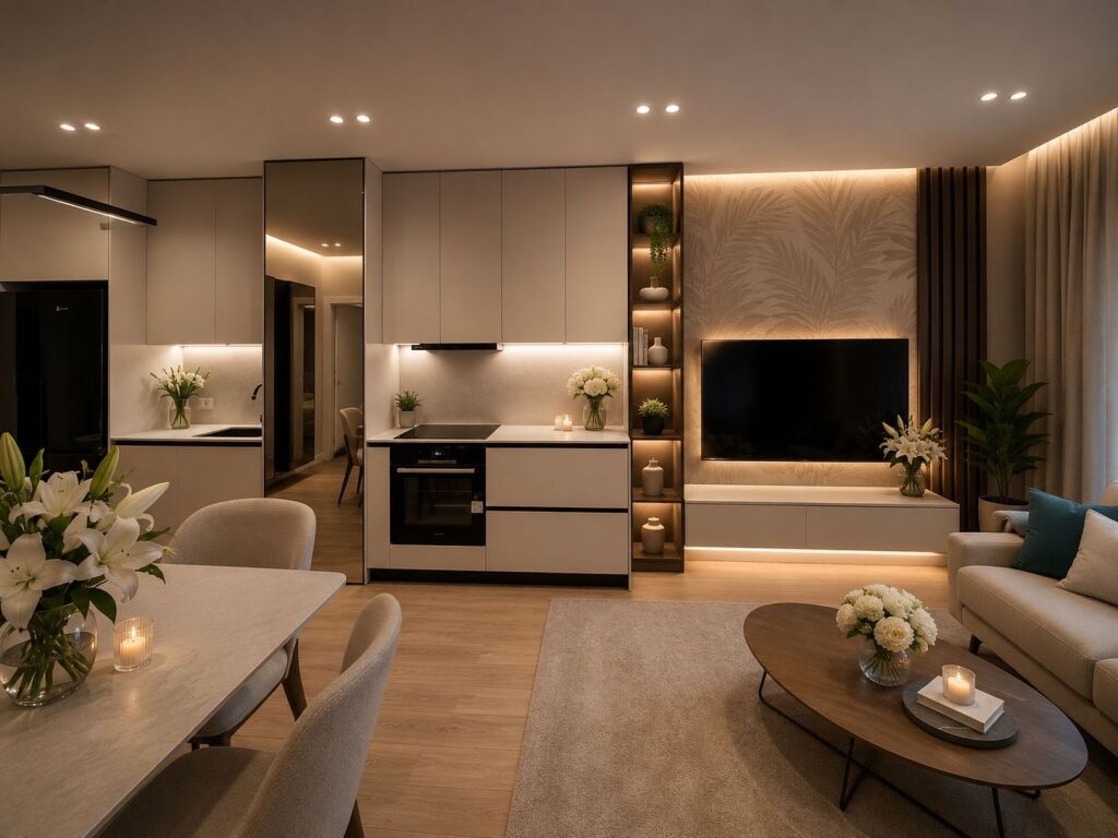 Prane Qendres se tiranes, jepet me qera apartament modern 2+1 plus post parkimi!