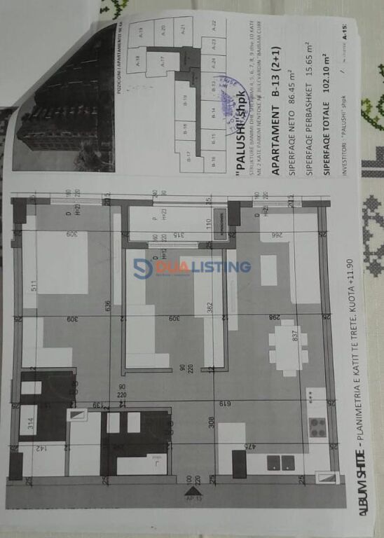 Apartament 2+1 | Ali Demi – Bulevardi Bajram Curri