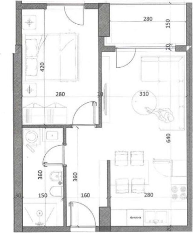 We sell 1+1 Economic Apartment - Kamëz, Venatino Residence 4