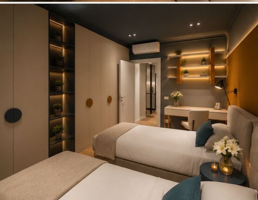 Prane Qendres se tiranes, jepet me qera apartament modern 2+1 plus post parkimi!