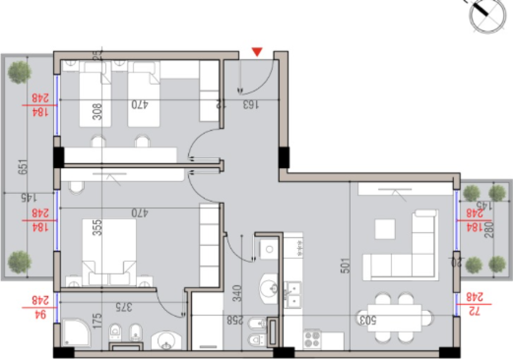 Apartament 2+1+2 për Shitje – Tirana Cielo, pranë TEG